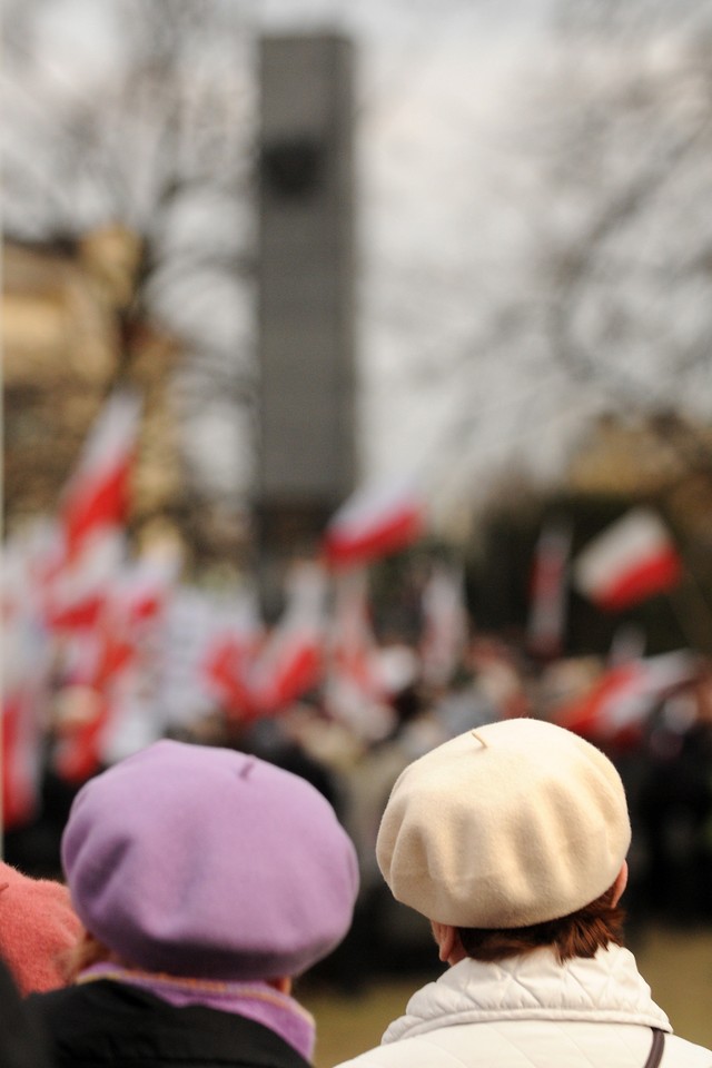 Manifestacja zwolenników TV Trwam