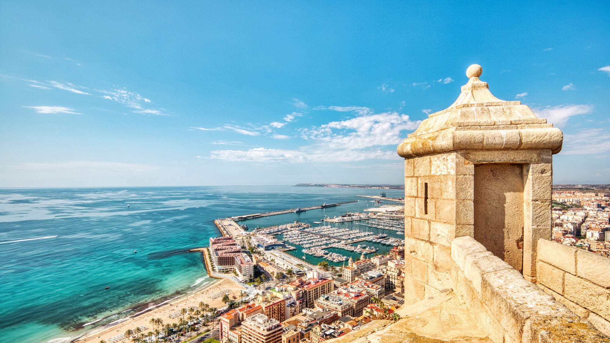 Panoramatický výhľad na Alicante.