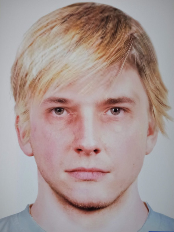 Portret mężczyzny podejrzewanego o napaść w Będzinie