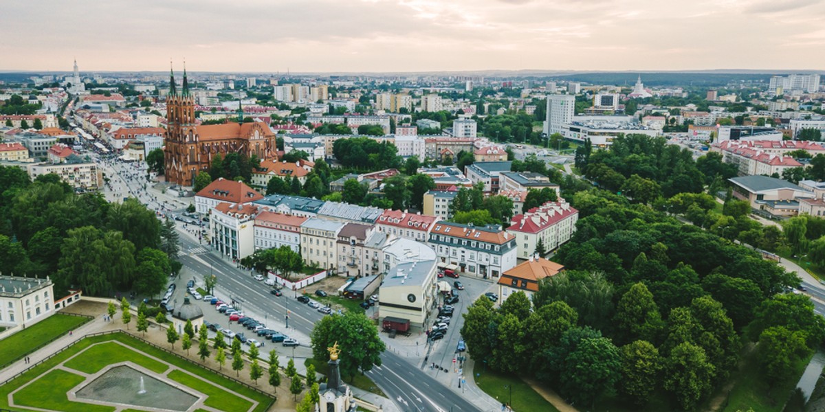 Ministerstwo Inwestycji i Rozwoju przekazało, że rząd chce zniwelować różnice gospodarcze między regionami Polski. Na zdjęciu Białystok w woj. podlaskim.