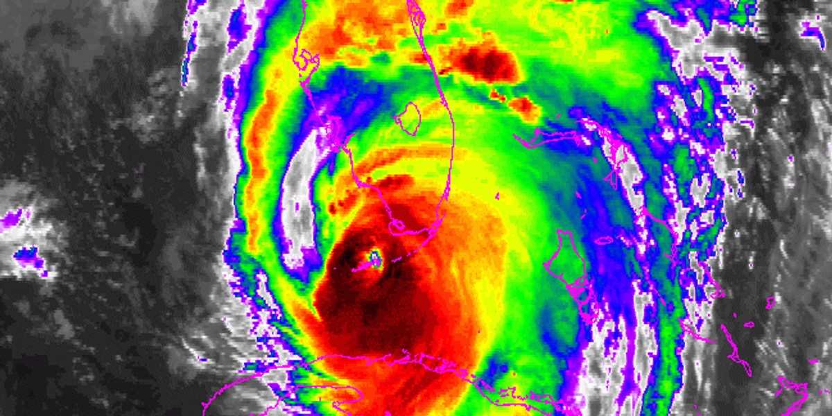 Huragan Irma przesuwa się na północ ku wschodniemu wybrzeżu USA