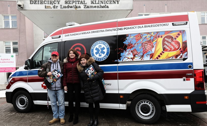 KARETKA OD WOŚP DLA SZPITALA W BIAŁYMSTOKU