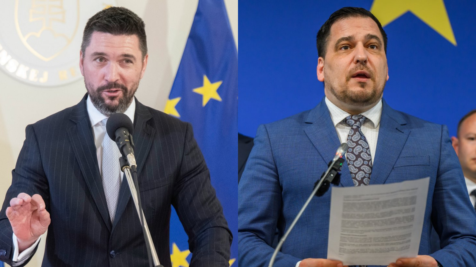 Minister pôdohospodárstva a rozvoja vidieka Richard Takáč a český europoslanec Tomáš Zdechovský.