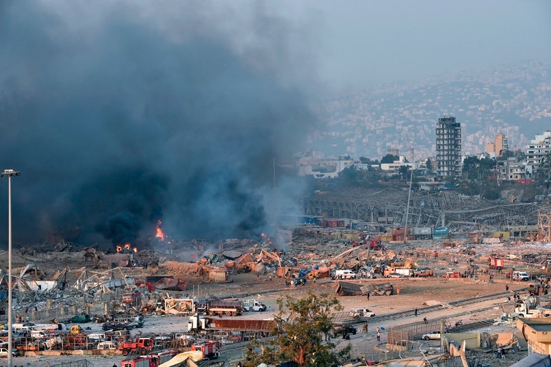Zniszczenia w Bejrucie