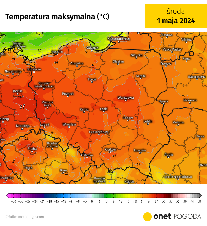 Na początku maja temperatura nadal będzie sięgać co najmniej 20-25 st. C