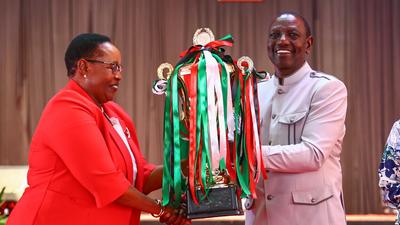 President William Ruto at the National Drama and Film Festival Winners’ State Concert held at Sagana State Lodge, Nyeri County on April 19, 2024