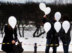 500 balonów przeciwko wojnie w Strefie Gazy