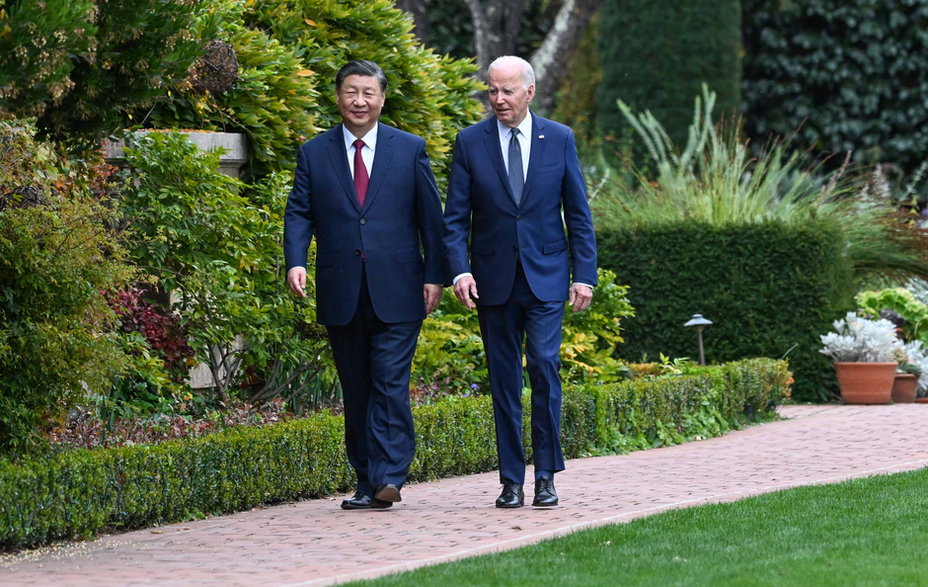 Spotkanie Xi Jinpinga i Joego Bidena pod San Francisco, 15 listopada 2023 r.
