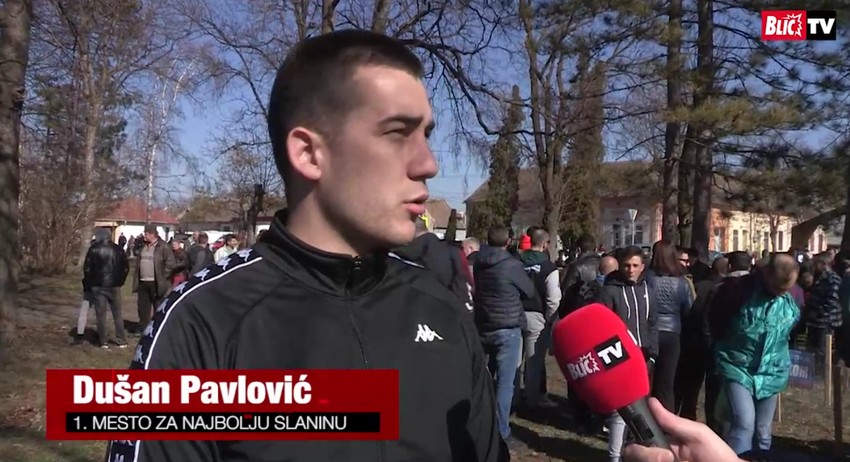 Dušan Pavlović iz Novog Pazara, poednik u kategoriji najbolja domaća slanina