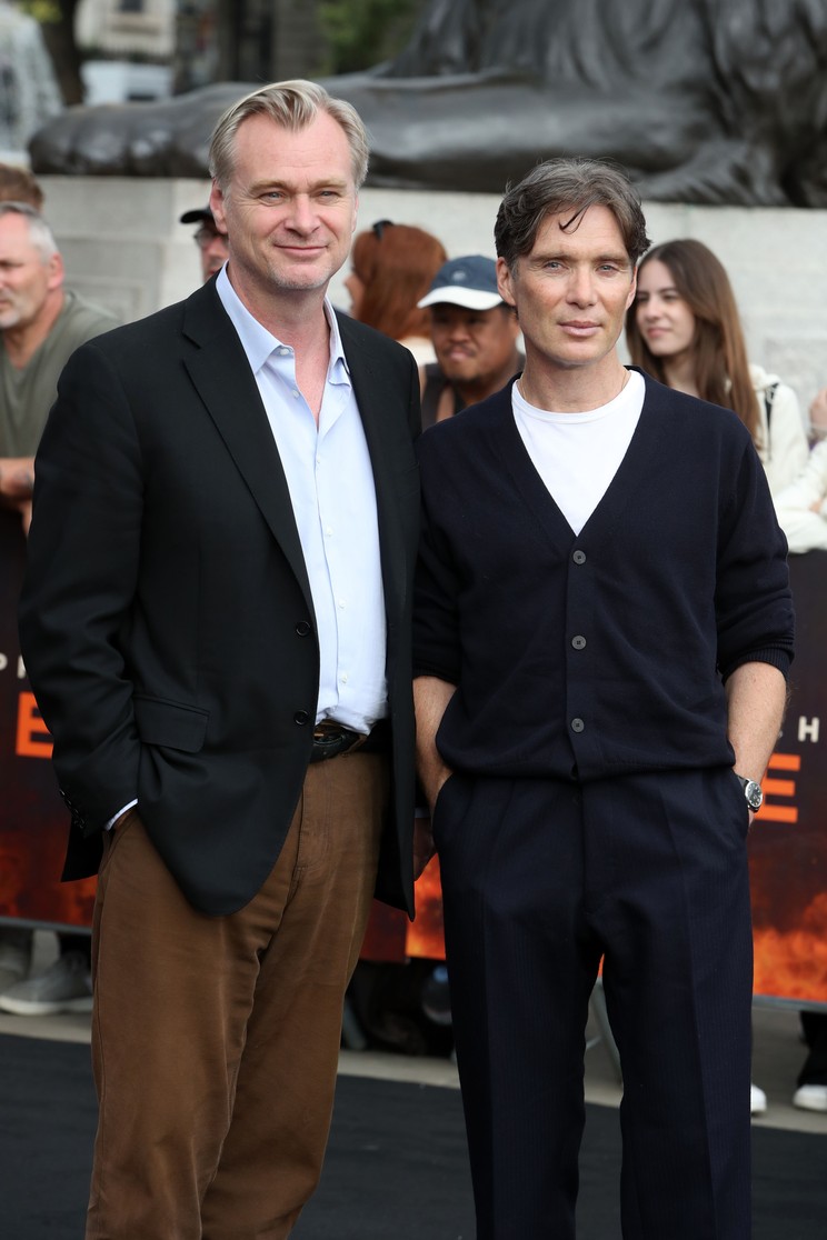 Christopher Nolan, el director de la película, y Cillian Murphy, la estrella de Oppenheimer, en Londres / Foto: NorthPhoto