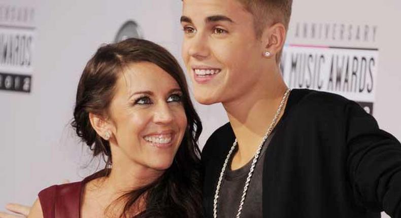 Justin Bieber and mother,Pattie Mallett