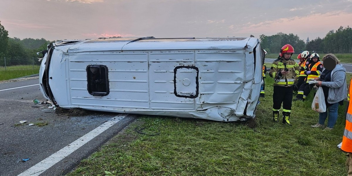 Wypadek na małopolskim odcinku A4. 