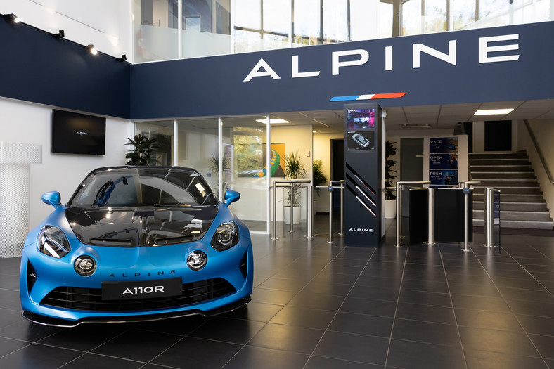 Centrum badawcze samochodów Alpine w Les Ulis