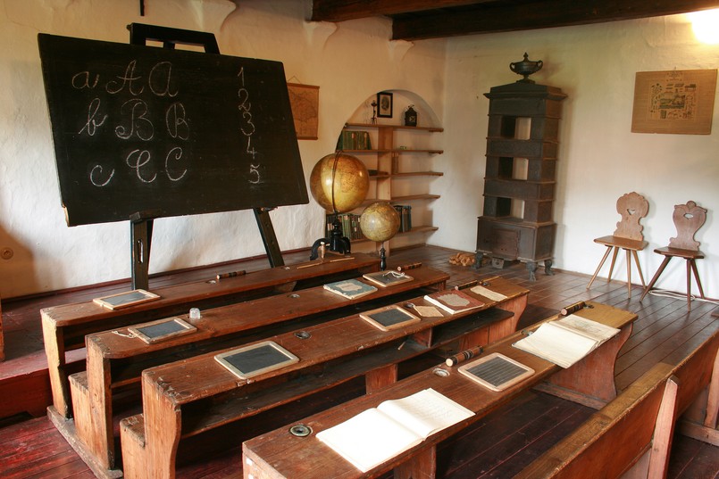 Klasa w dawnej szkole