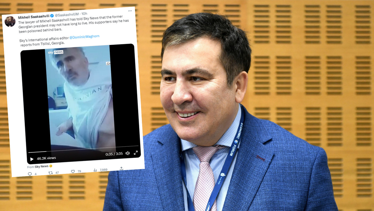 Gruzja. Były prezydent Micheil Saakaszwili w złym stanie. "Moje kości zanikają"