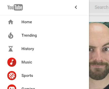 Nowe menu YouTube'a