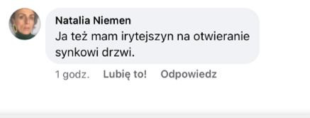 Komentarz Natalii Niemen na Facebooku