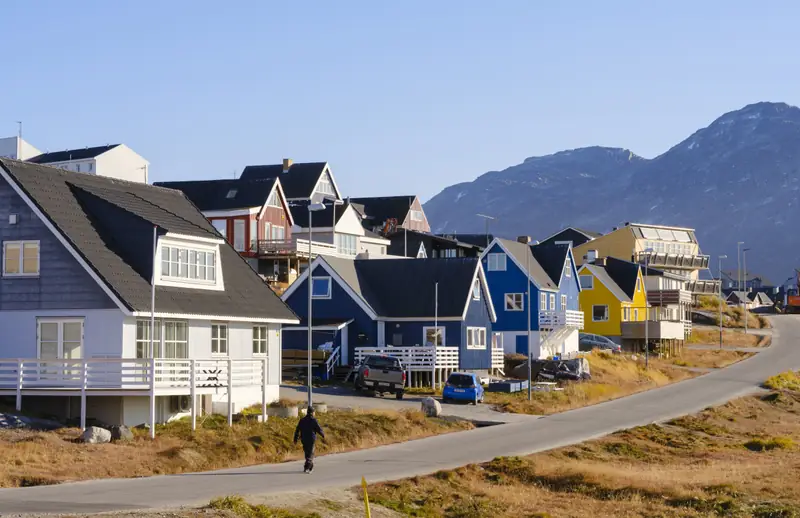 Nuuk miasto na Grenlandii 