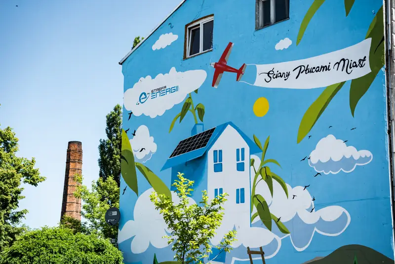 Ekologiczny mural w Zduńskiej Woli