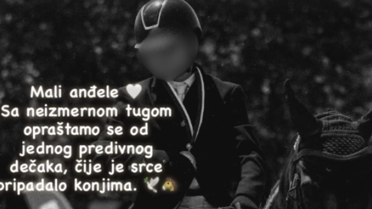 Dečak koji je poginuo na hipodromu u Kovilovu
