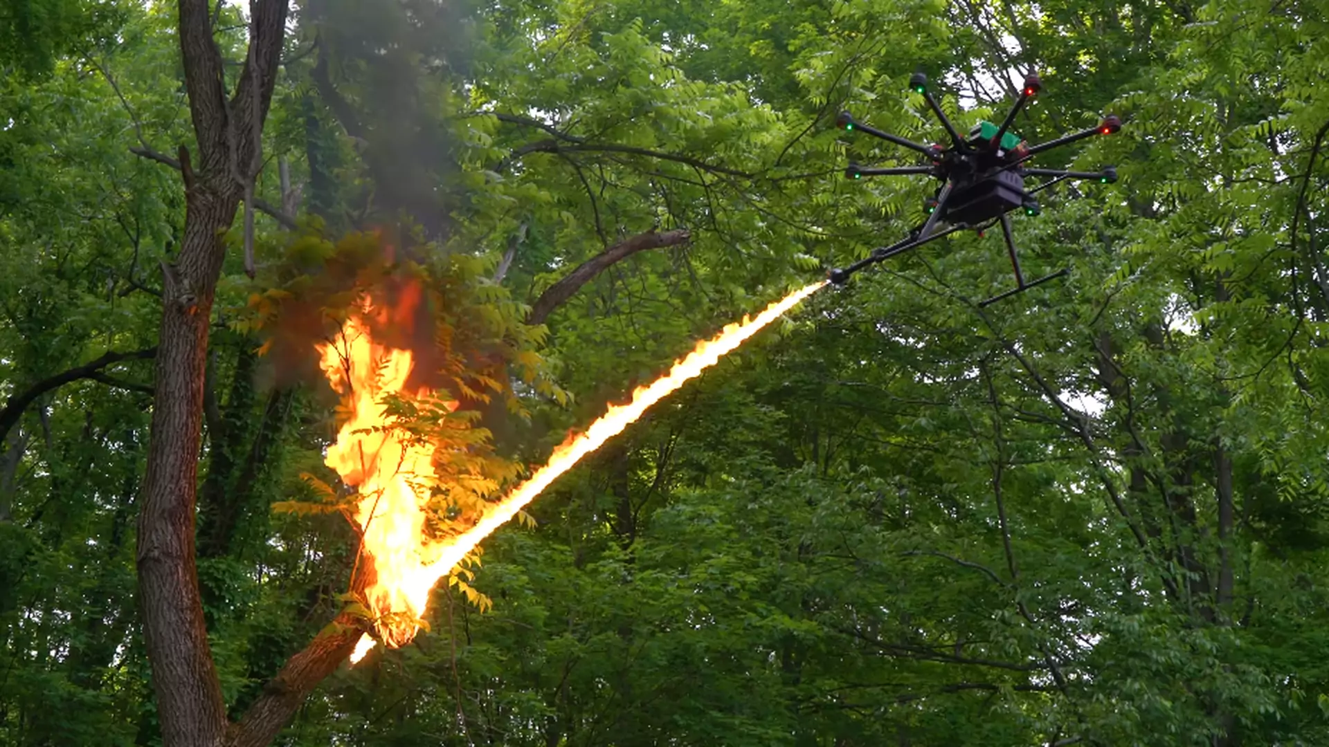 Powstał latający miotacz ognia sprzedawany w sieci. Może zabić, ale nie jest uznawany za broń
