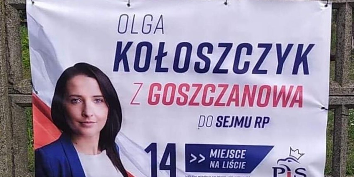 Billboardy Olgi Kołoszczyk