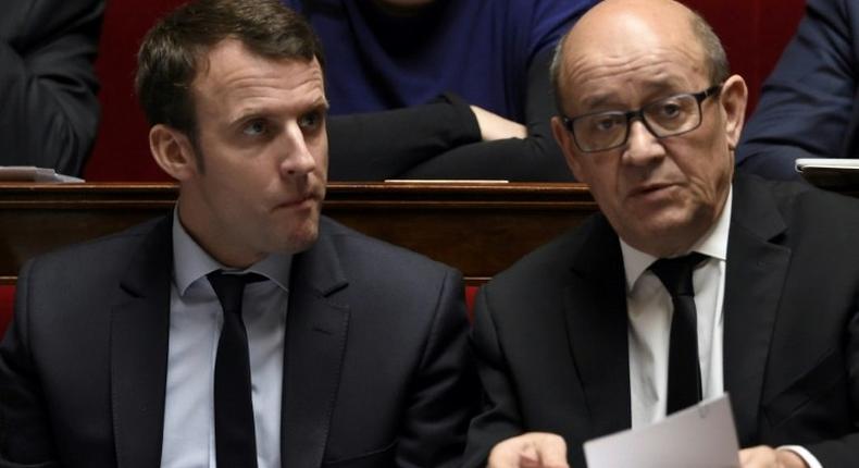 Emmanuel Macron has won the valuable support of French Defense Minister Jean-Yves Le Drian