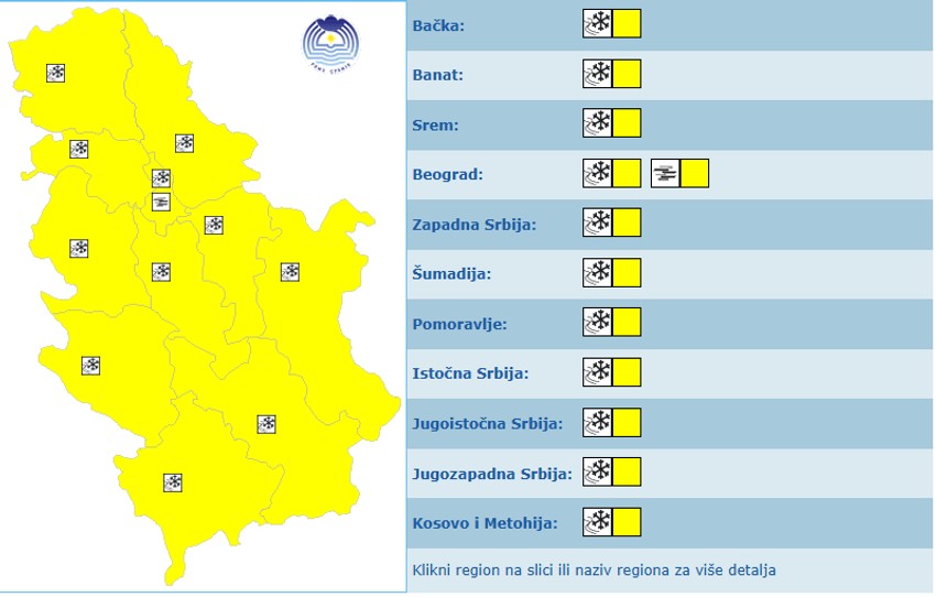 Meteoalarm za 21.01