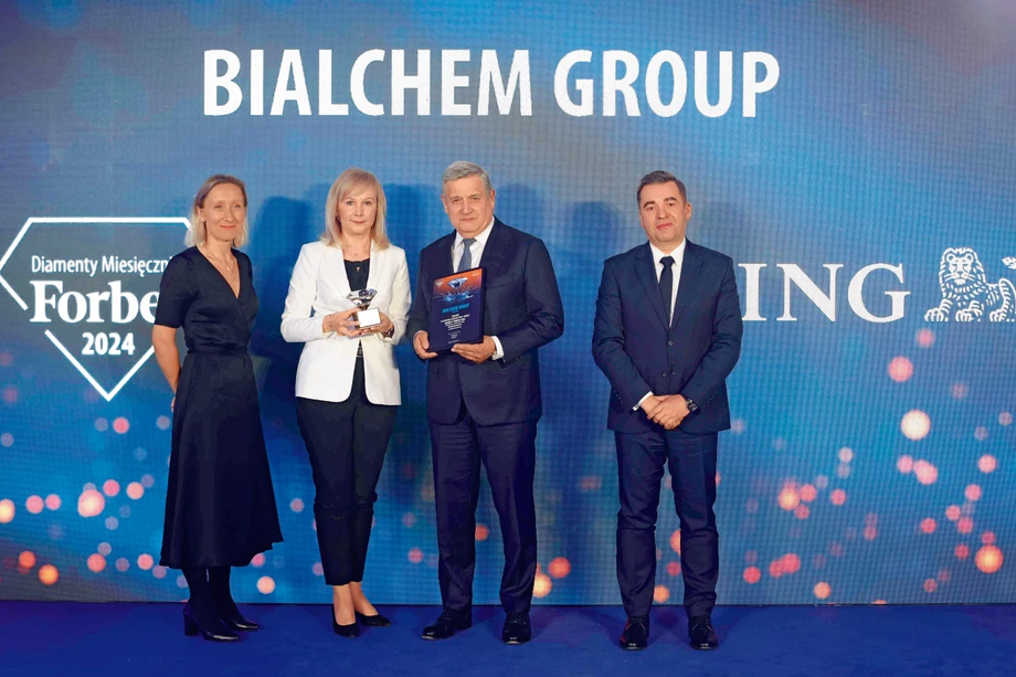 Laureat Diamentu Forbesa w kategorii firm z przychodami pow. 250 mln zł w województwie podlaskim – Bialchem Group.