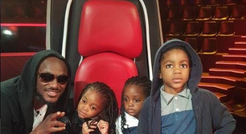 2Face with Timi Dakolo's kids