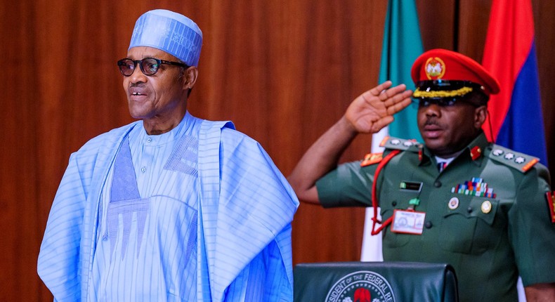 Critics have sometimes accused President Muhammadu Buhari of losing the grips of his powers to a so-called cabal that has taken over his administration's inner workings [Twitter/@BashirAhmaad]