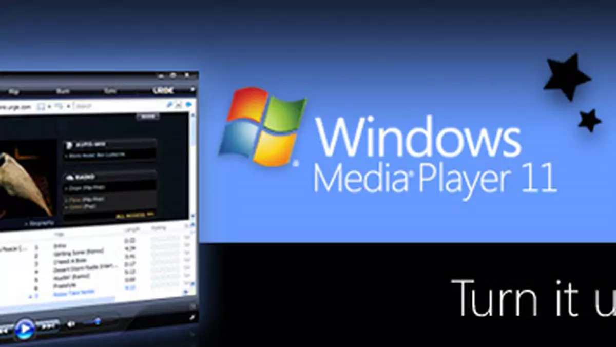 Windows Media Player w trybie mini