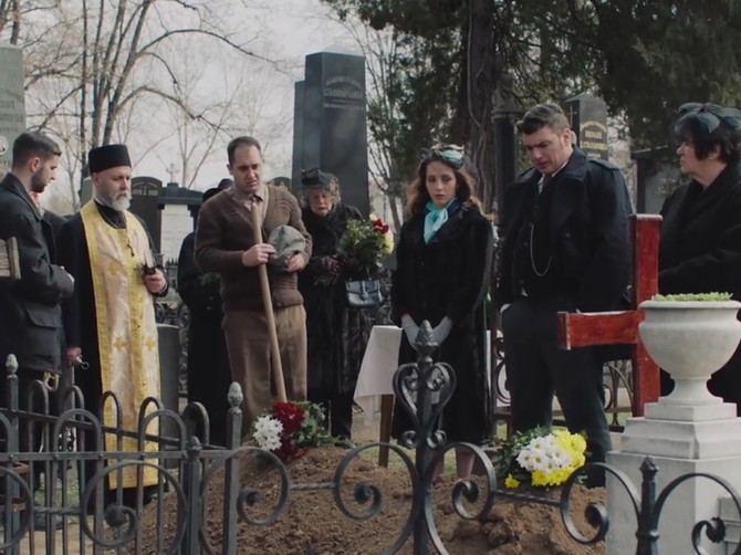 Scena sahrane u drugoj sezoni serije Senke nad Balkanom