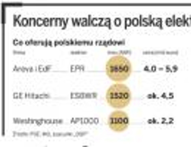 Koncerny walczą o polską elektrownię jądrową