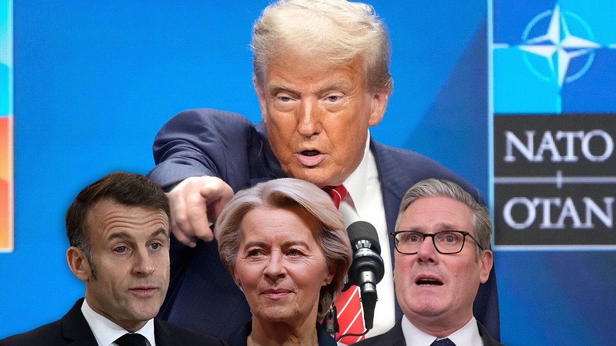 Tramp Ursula Makron i Starmer