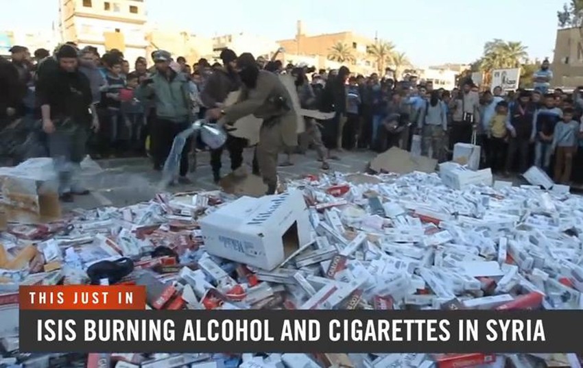 Džihadisti spaljuju cigarete i alkohol
