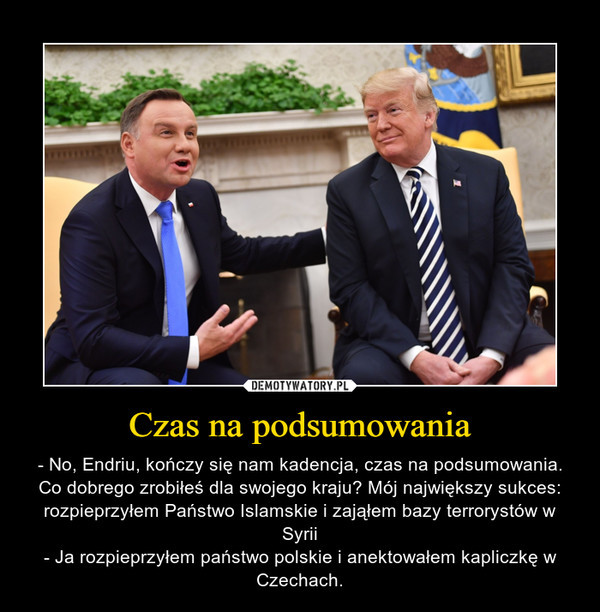 Andrzej Duda odwiedził Donalda Trumpa. Te memy to hit sieci