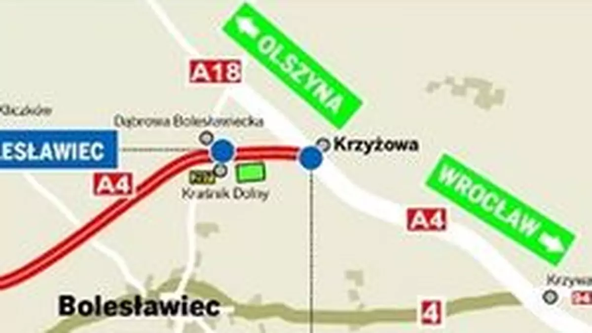 Autostrada A4: karambol w Krzyżowej, 6 rozbitych aut