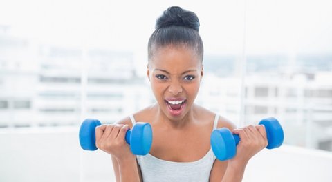 Lifting weights can help you put on weight and get fit too