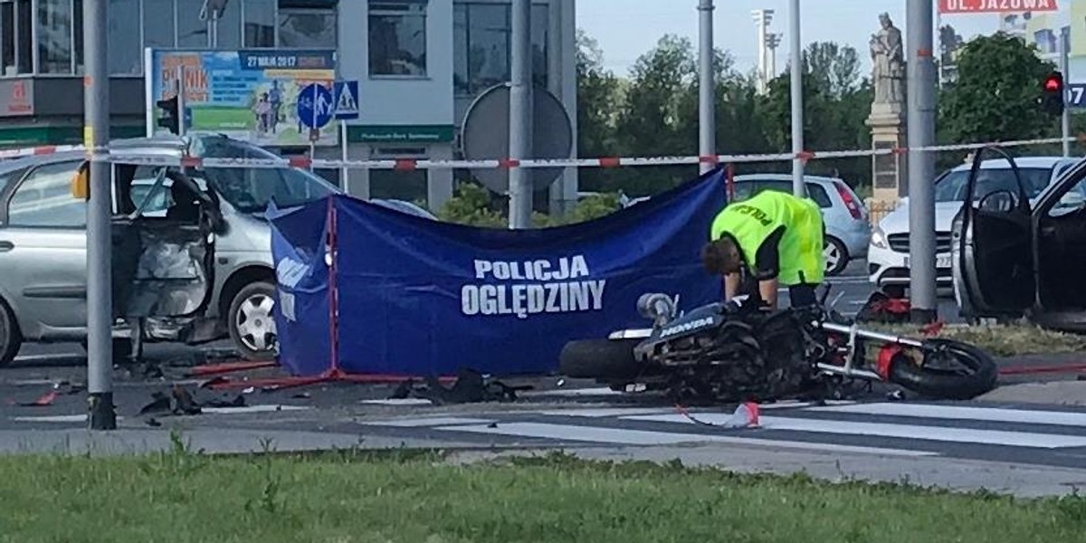 Śmiertelny wypadek motocyklisty w Rzeszowie