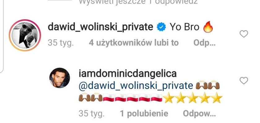 Dawid Woliński i Dominic D'Angelica poznali się przed "Top Model"