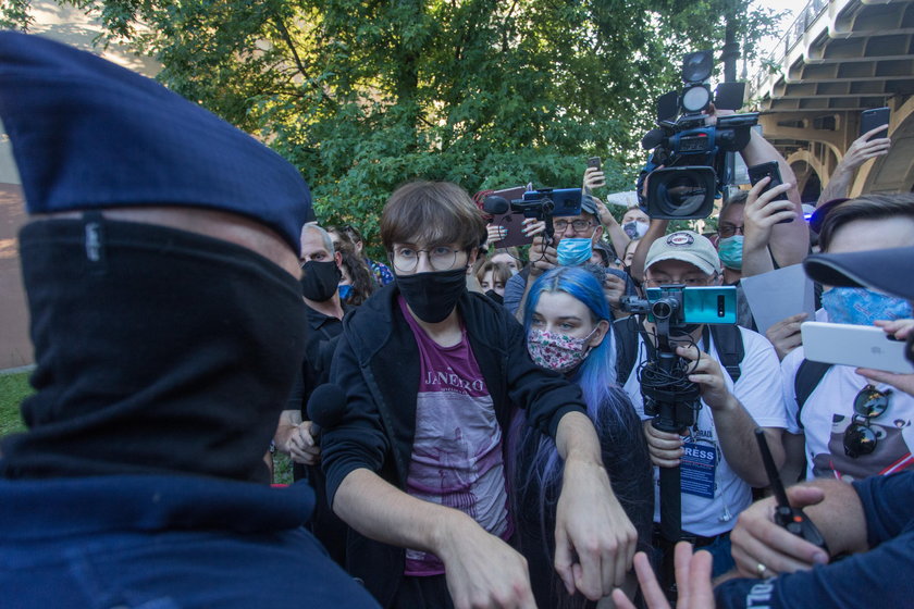 Protest w Warszawie