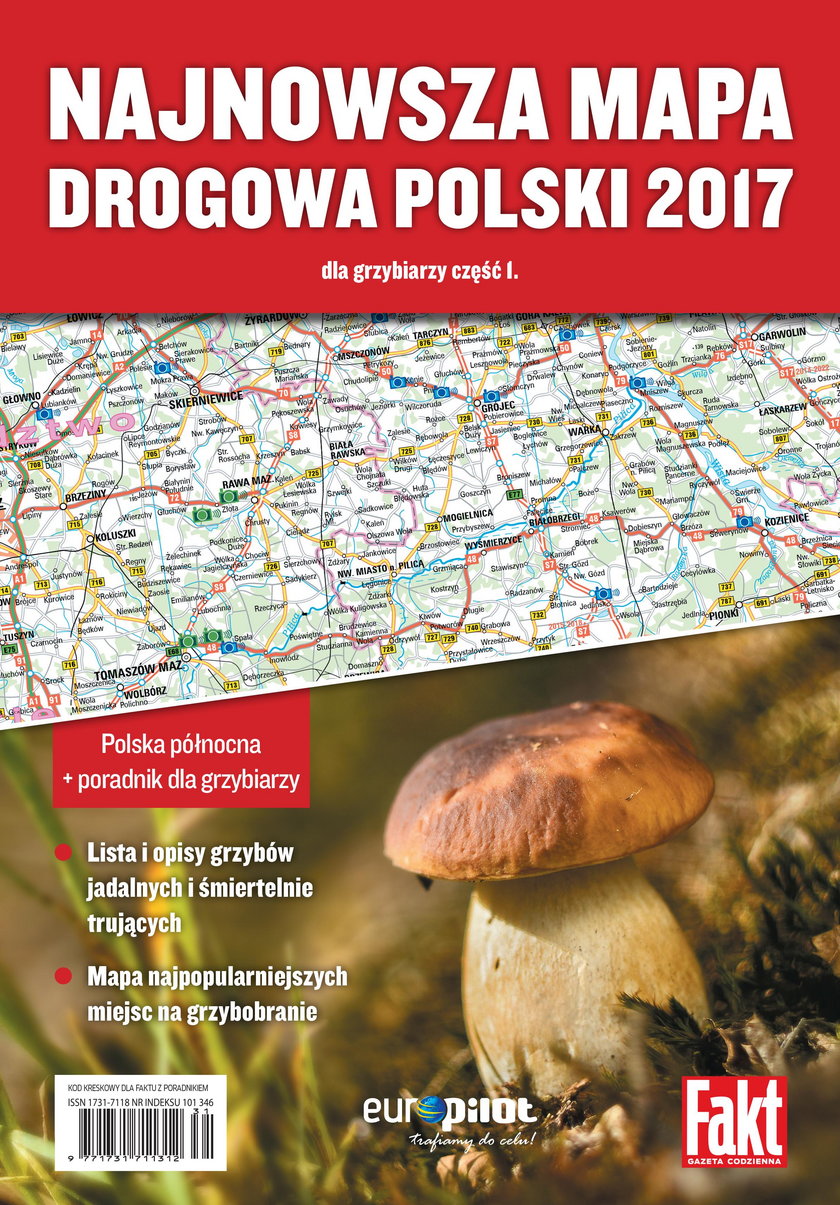 Najnowsza mapa drogowa Polski 2017