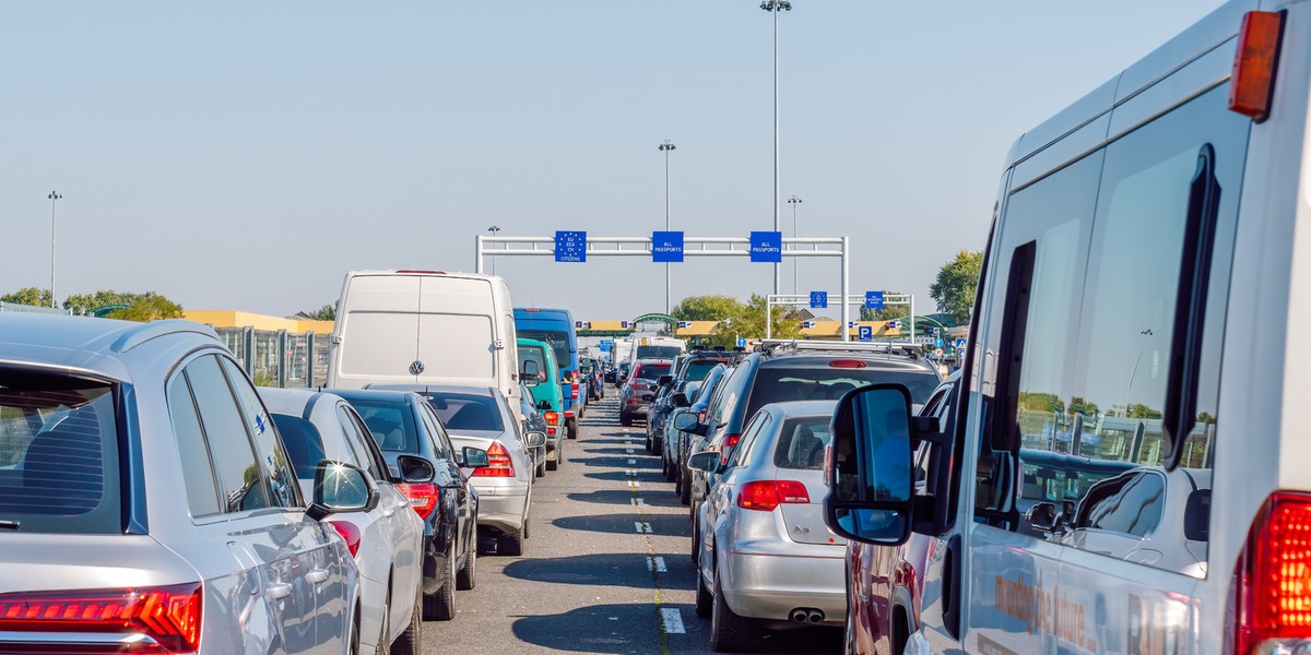 Granica strefy Schengen. Zdjęcie ilustracyjne