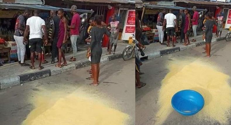 Angry youth enter market and throws traders’ gari on the floor over annoyingly exorbitant price