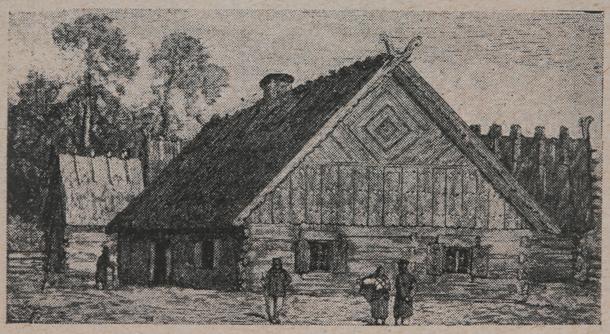 Chata kurpiowska, ilustracja z XIX w.
