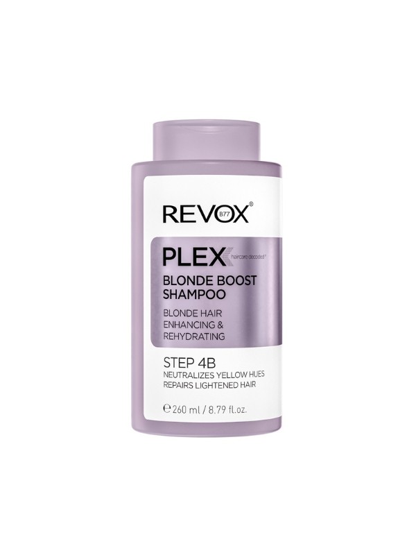 B77 PLex sampon szőke hajra REVOX 4999 Ft/260 ml (19,22 Ft/1 ml)