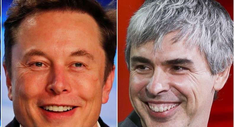 Elon Musk (left) and Larry Page (right)Mike Blake/Reuters; Elijah Nouvelage/Reuters; Ruben Sprich/Reuters