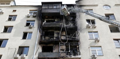 Pożar trawił kilka pięter. Jedna osoba nie żyje. Przerażające nagrania