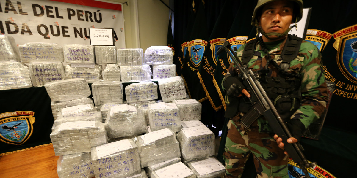 Police in Peru took down an international drug ring hiding cocaine in vegetables